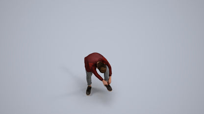 realistic 3D people boy casual kids, render-ready for V-Ray and Corona, FBX OBJ, back view render