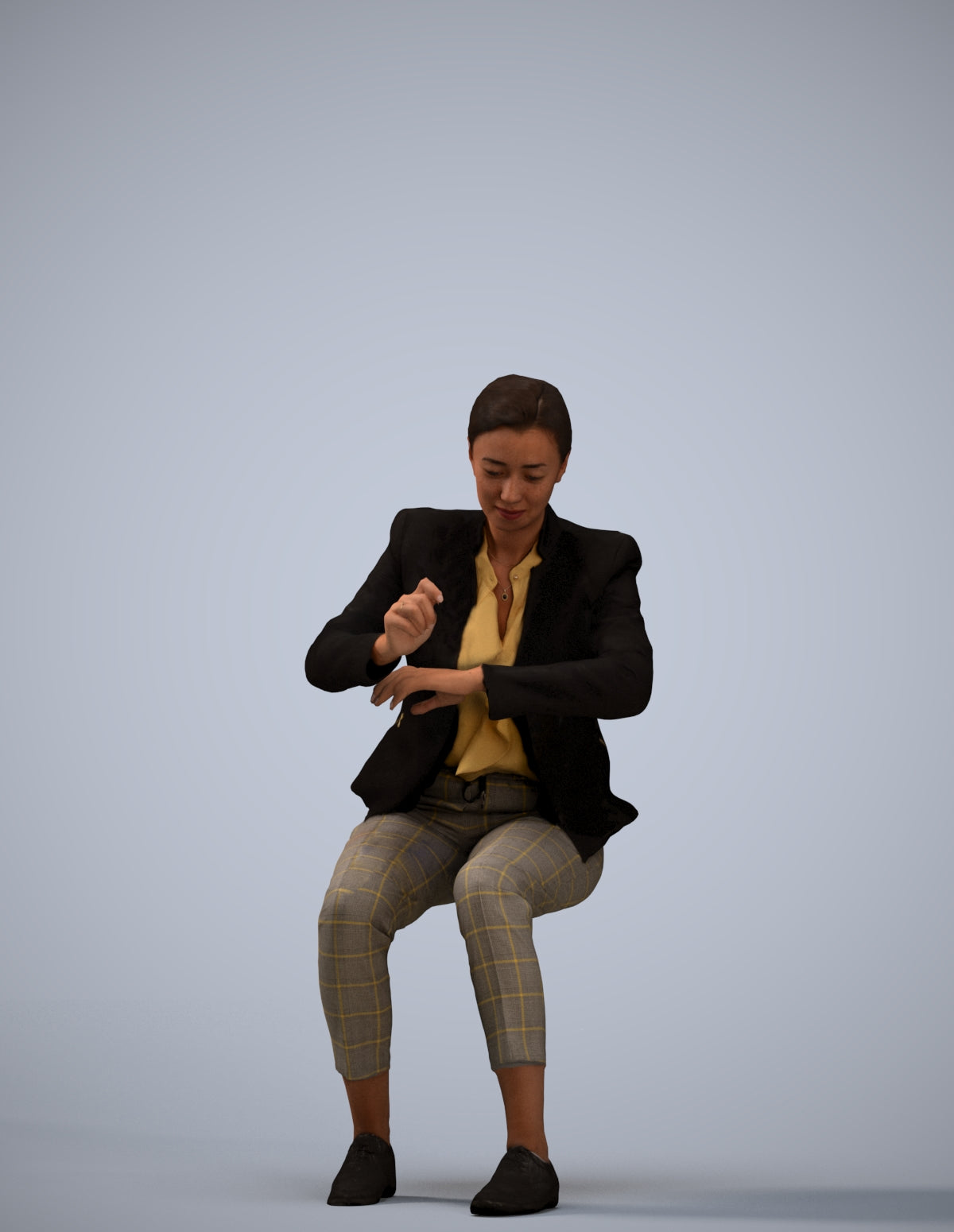 realistic 3D people woman business, render-ready for V-Ray and Corona, FBX OBJ