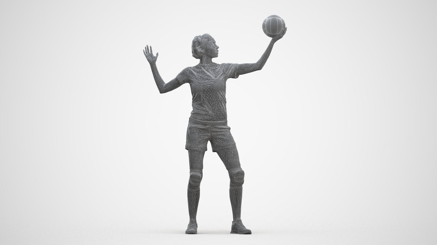 realistic 3D people woman sport, render-ready for V-Ray and Corona, FBX OBJ, three-quarter front view render