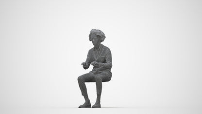 realistic 3D man business, scanned archviz people for Blender and 3ds Max, wireframe back view