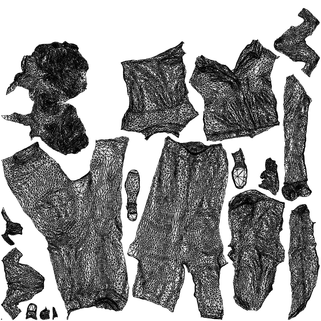 3D human model woman business walking, photogrammetry scanned person for archviz, wireframe top-down view