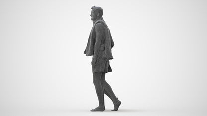 3D people model woman pool, scanned human for 3ds Max rendering, square thumbnail
