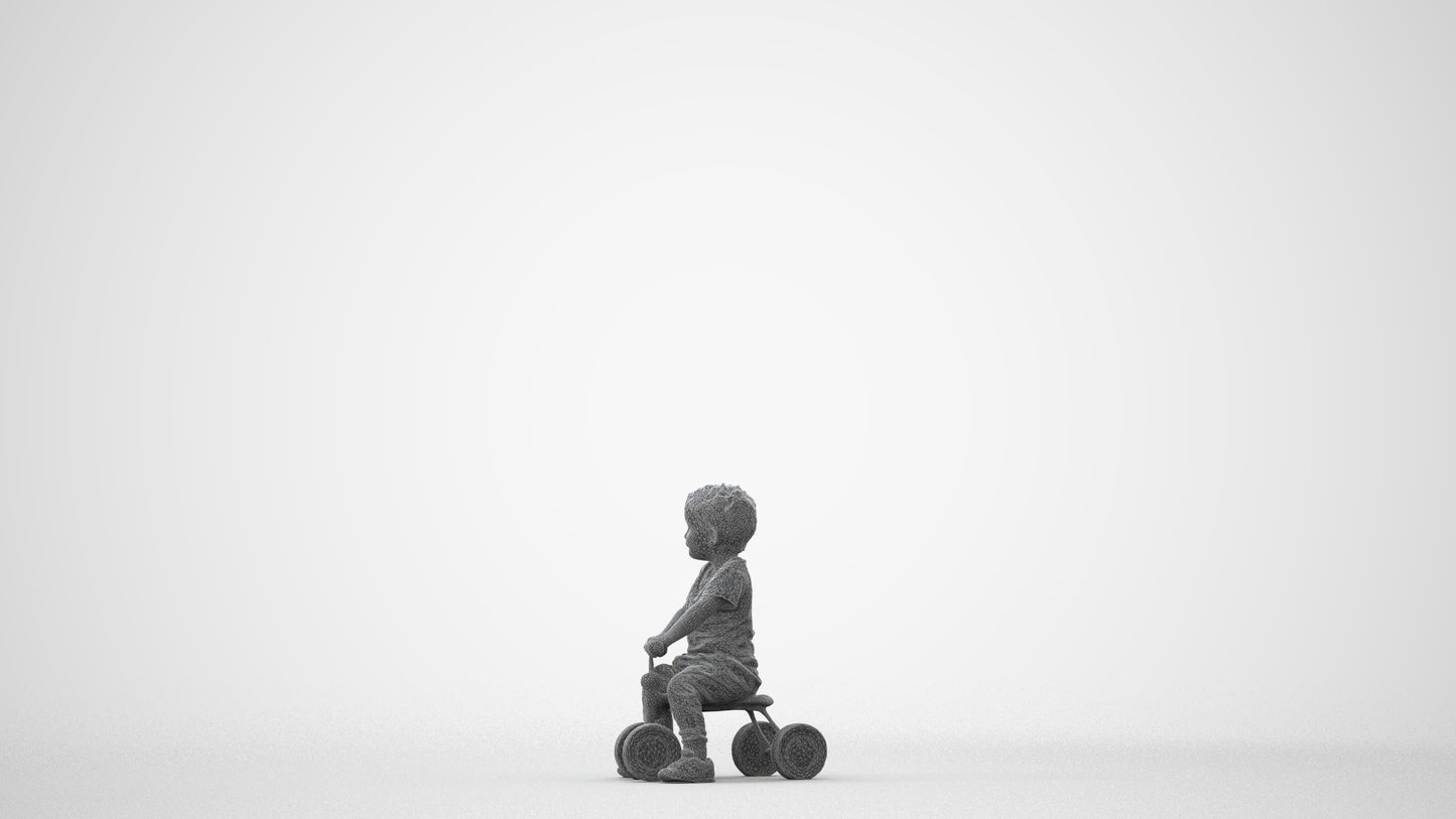 realistic 3D people boy casual kids, render-ready for V-Ray and Corona, FBX OBJ, square thumbnail