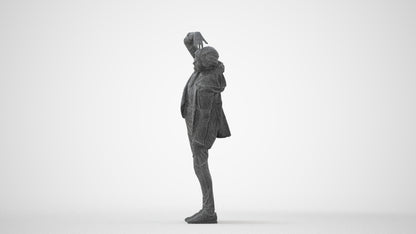 realistic 3D people senior woman sport, render-ready for V-Ray and Corona, FBX OBJ, square thumbnail
