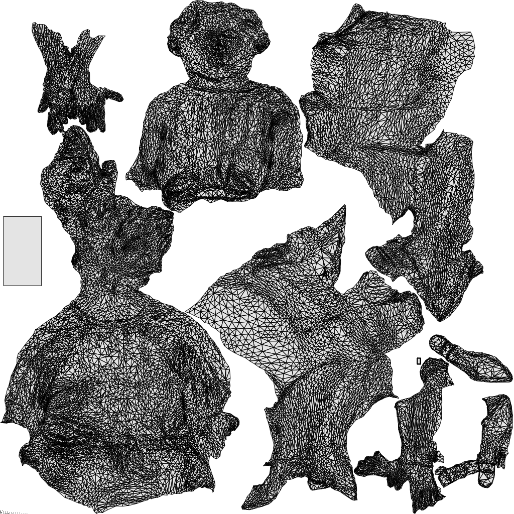 realistic 3D woman casual sitting, scanned archviz people for Blender and 3ds Max, wireframe top-down view