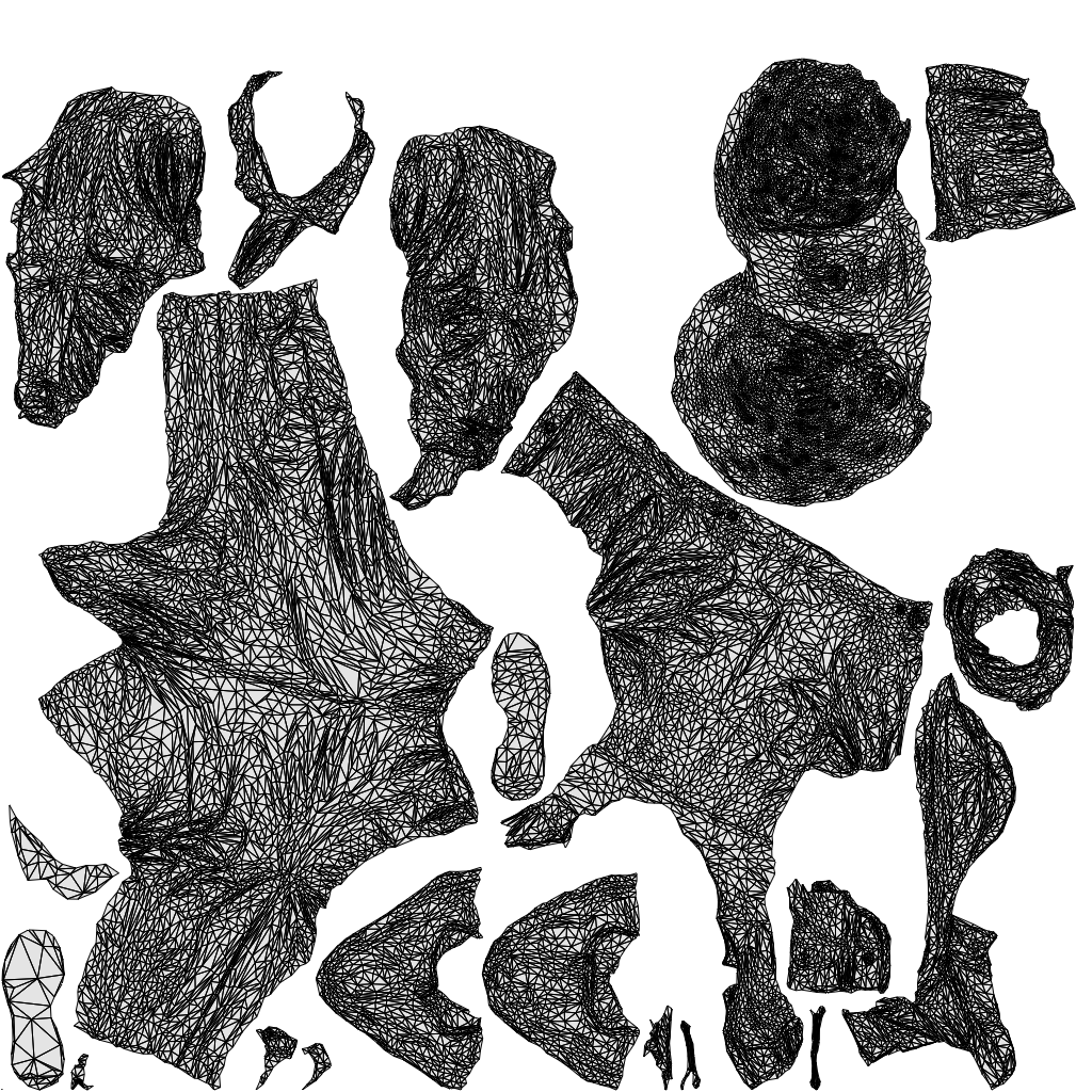 scanned 3D man casual standing, photogrammetry people for Enscape and V-Ray, wireframe top-down view