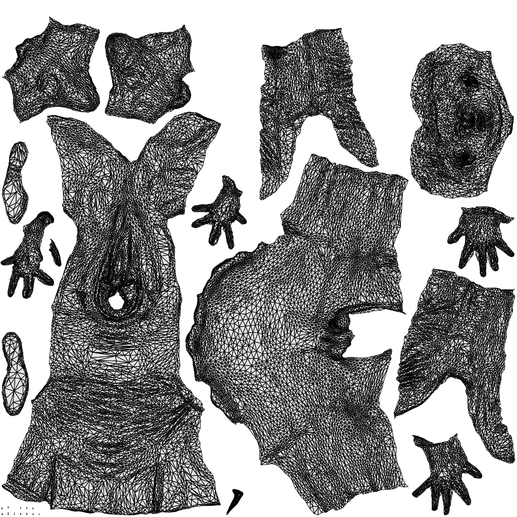 realistic 3D man formal business, scanned archviz people for Blender and 3ds Max, wireframe top-down view