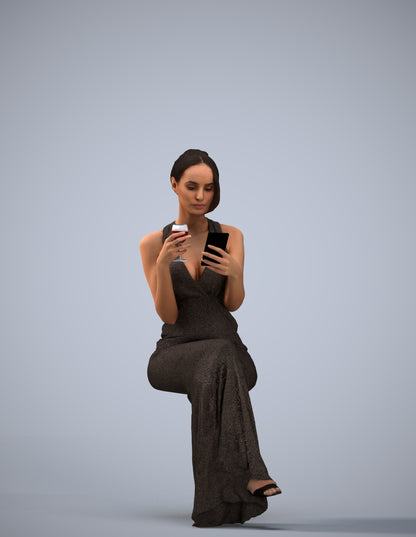 realistic 3D people woman formal formalaffairs, render-ready for V-Ray and Corona, FBX OBJ