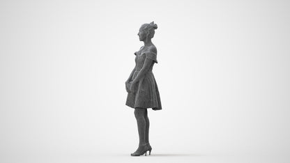 realistic 3D people woman formal formalaffairs, render-ready for V-Ray and Corona, FBX OBJ, square thumbnail