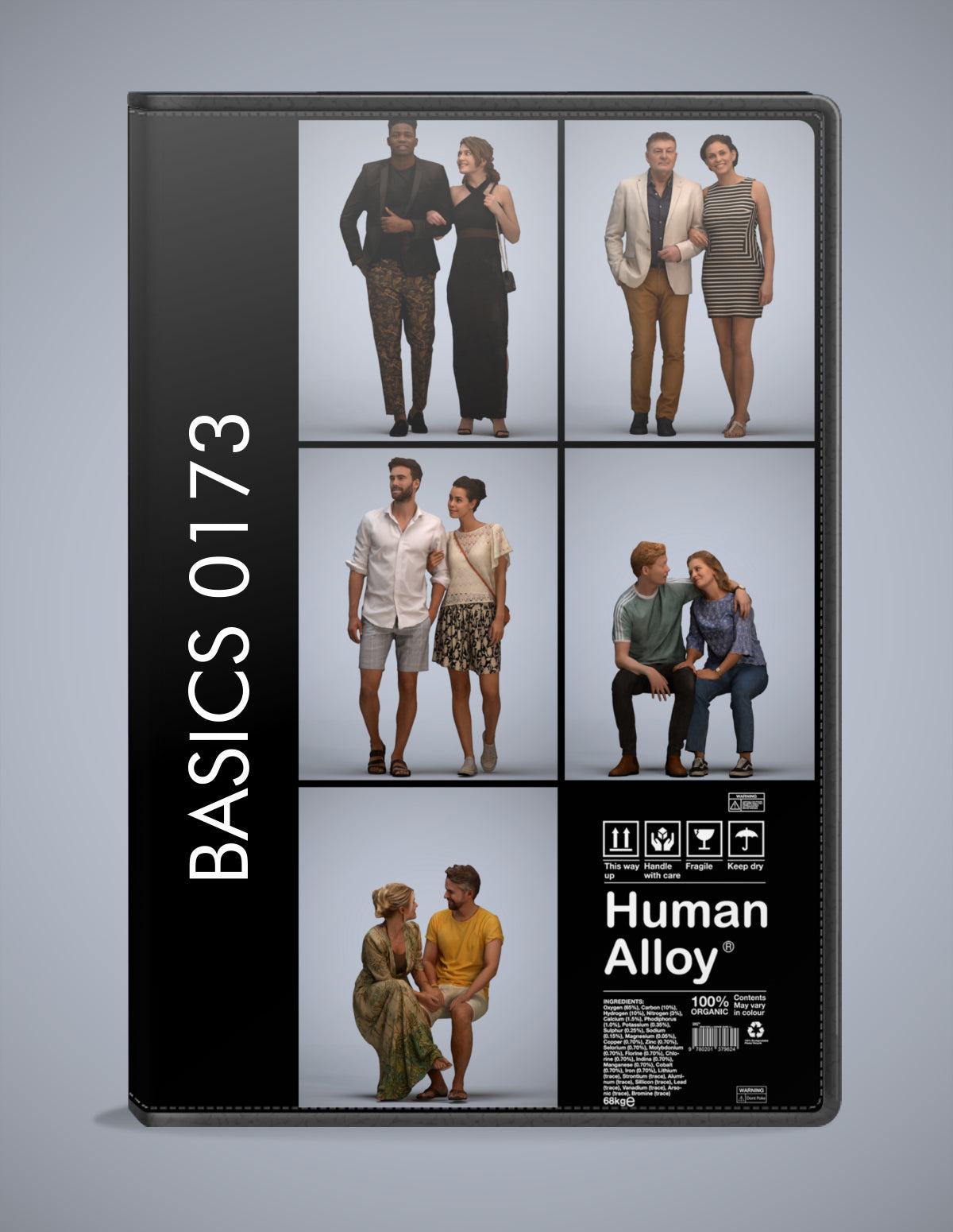 5 3D scanned people couple, photorealistic archviz pack for Enscape and SketchUp