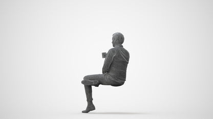 realistic 3D people man business, render-ready for V-Ray and Corona, FBX OBJ, square thumbnail