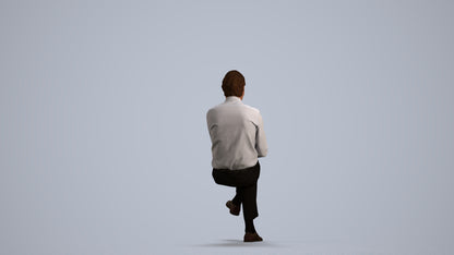 realistic 3D people man business, render-ready for V-Ray and Corona, FBX OBJ, front view render