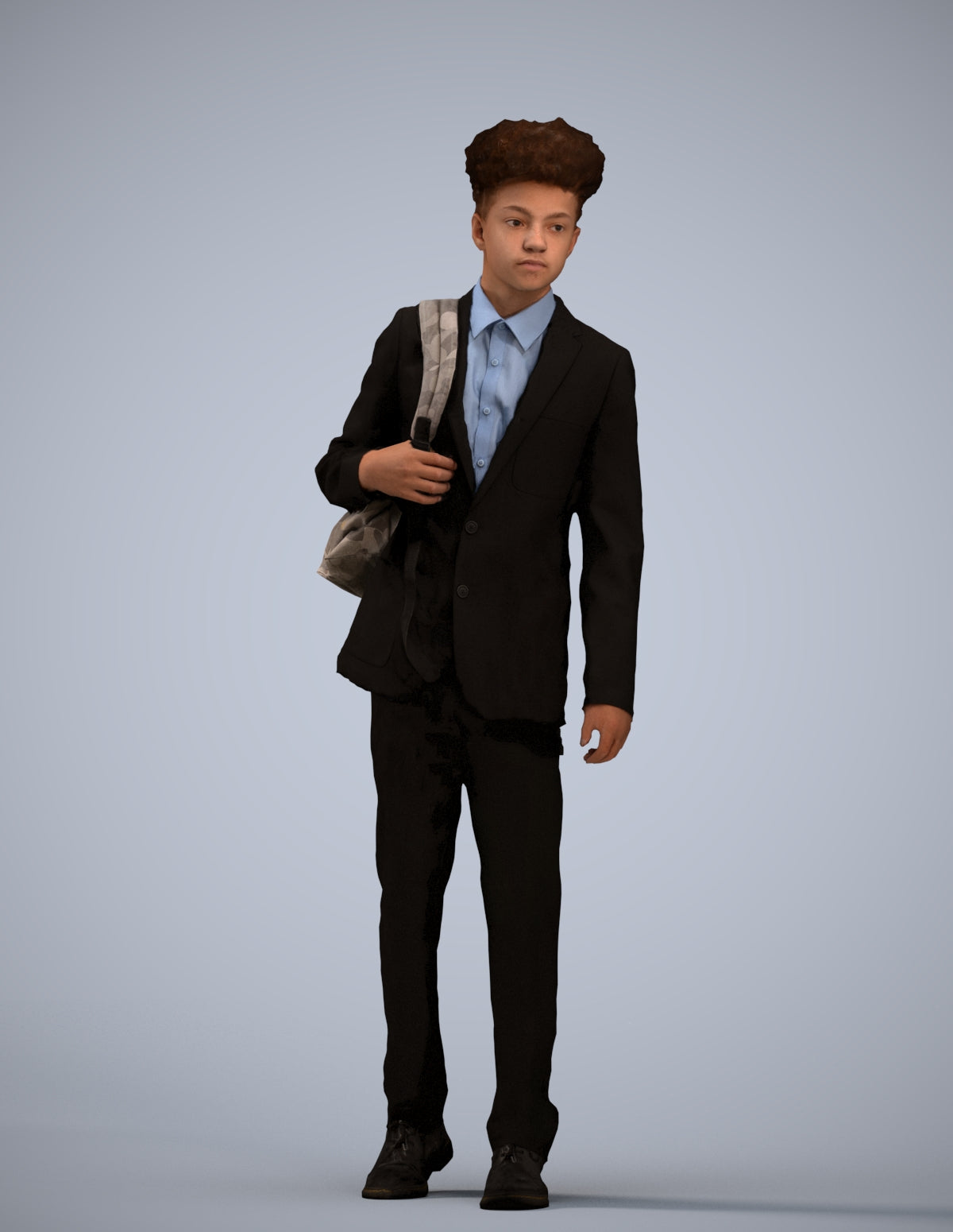 realistic 3D people man kids, render-ready for V-Ray and Corona, FBX OBJ