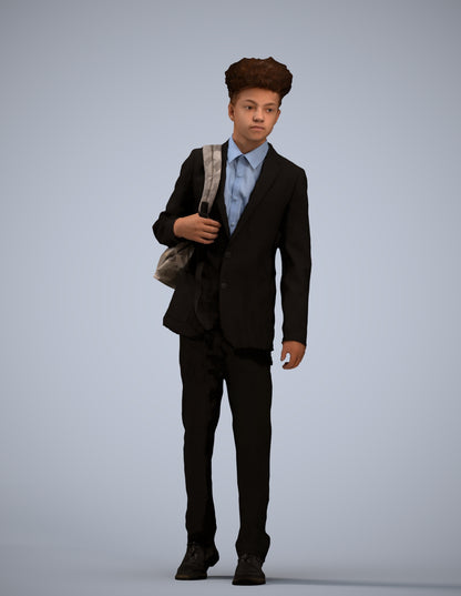realistic 3D people man kids, render-ready for V-Ray and Corona, FBX OBJ