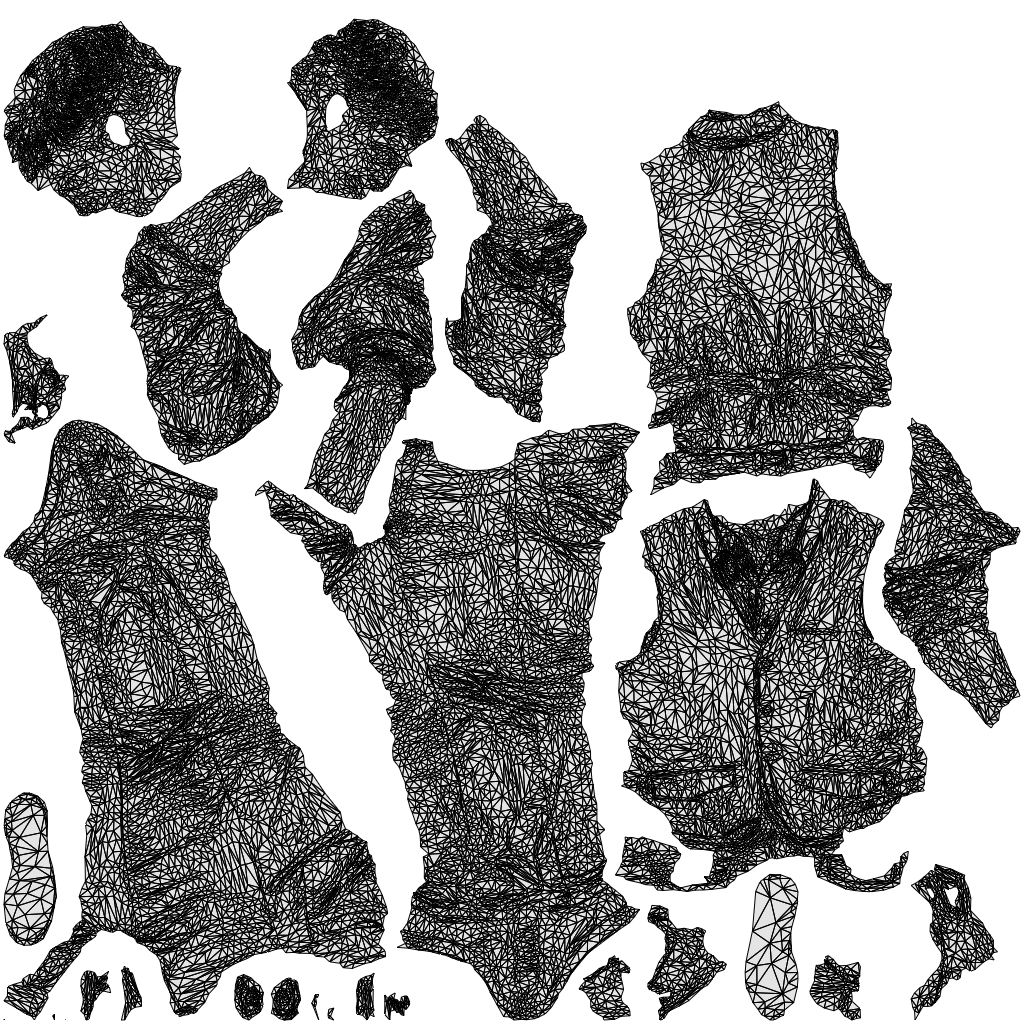 realistic 3D man casual standing, scanned archviz people for Blender and 3ds Max, wireframe top-down view