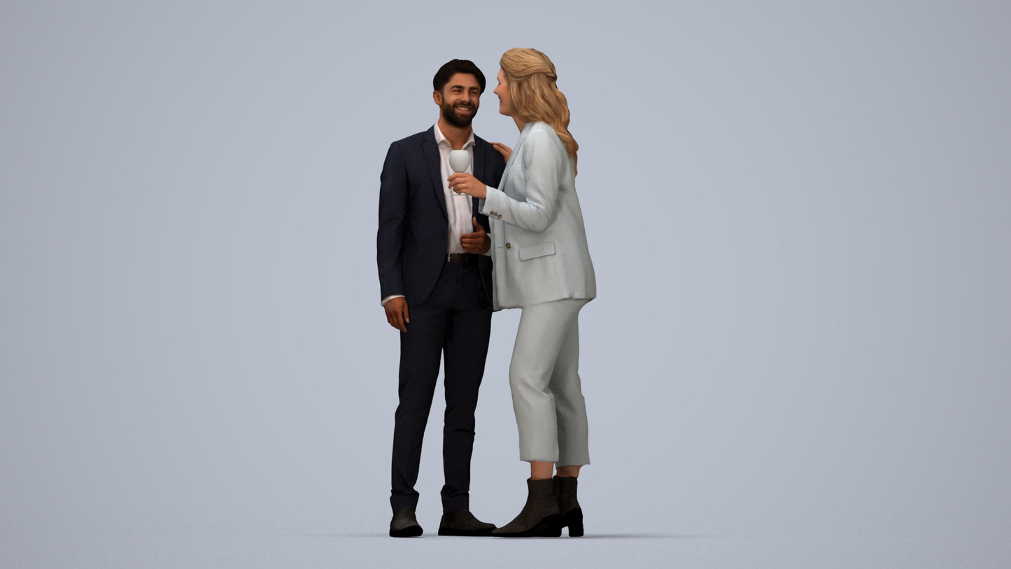 photogrammetry 3D woman business, realistic human model archviz FBX, top-down view render
