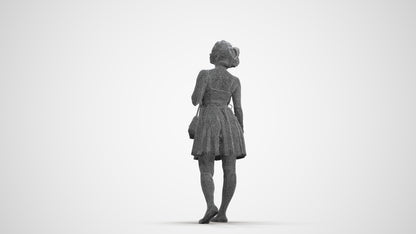 realistic 3D woman formal formalaffairs, scanned archviz people for Blender and 3ds Max, wireframe front view
