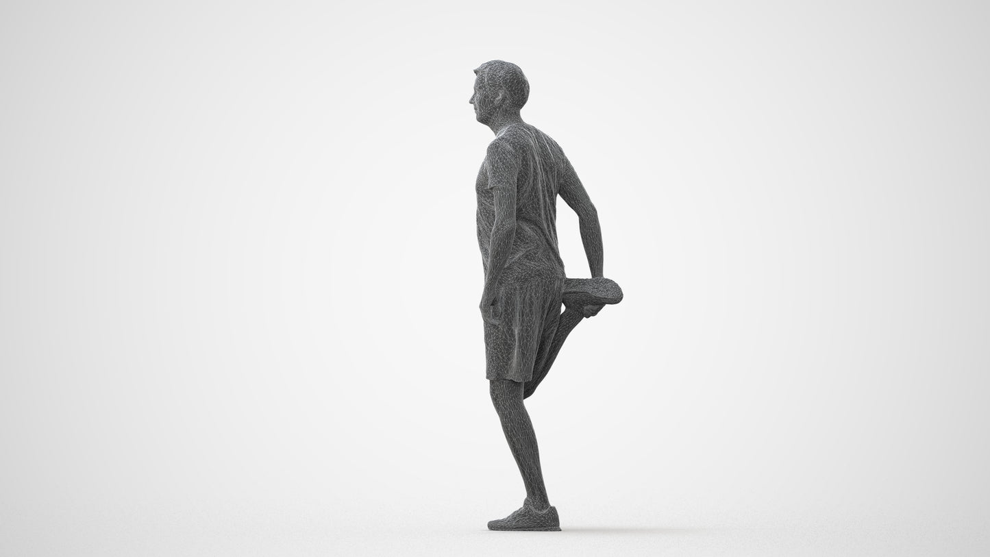 realistic 3D people man standing, render-ready for V-Ray and Corona, FBX OBJ, square thumbnail
