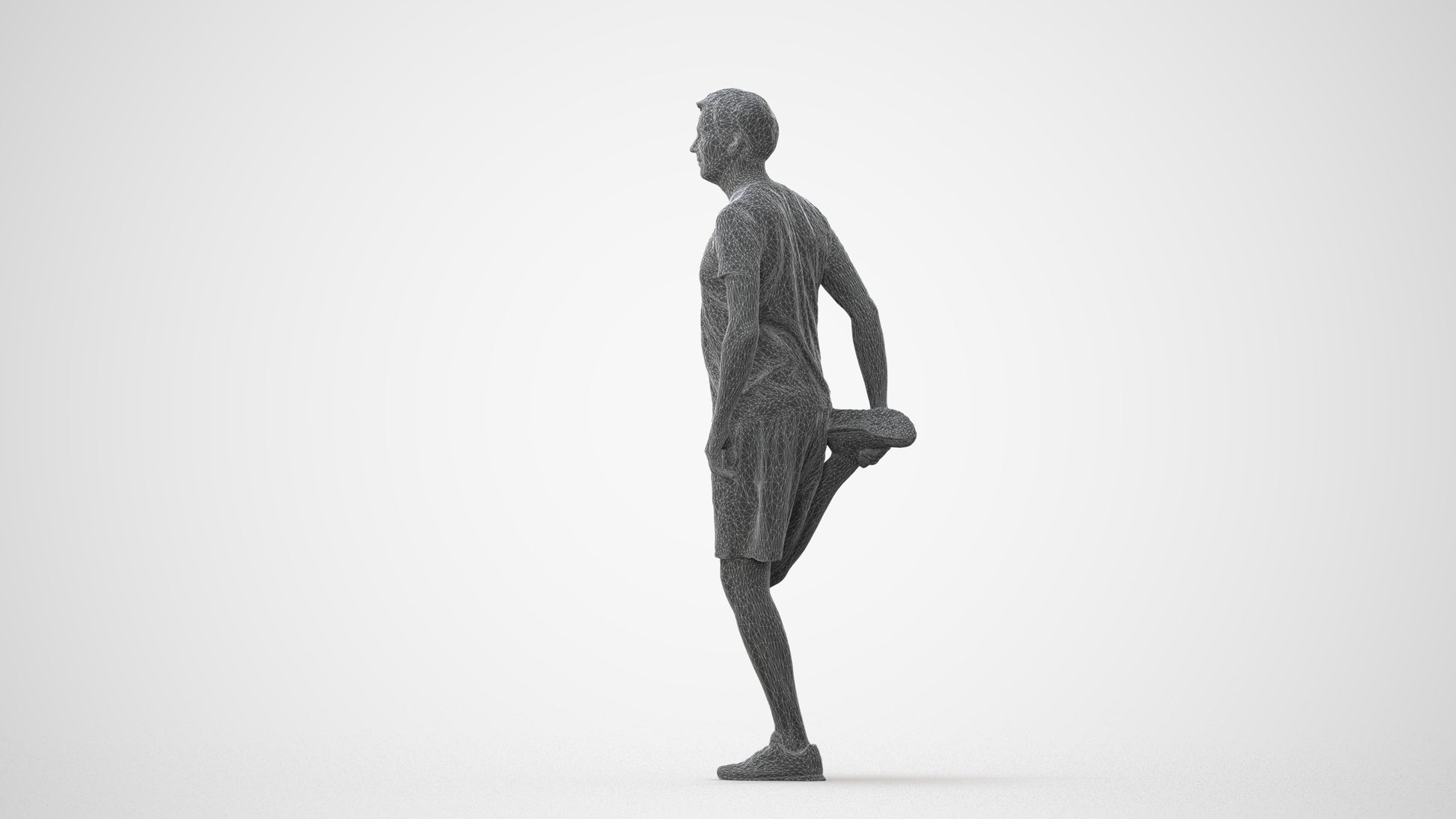 realistic 3D people man standing, render-ready for V-Ray and Corona, FBX OBJ, square thumbnail