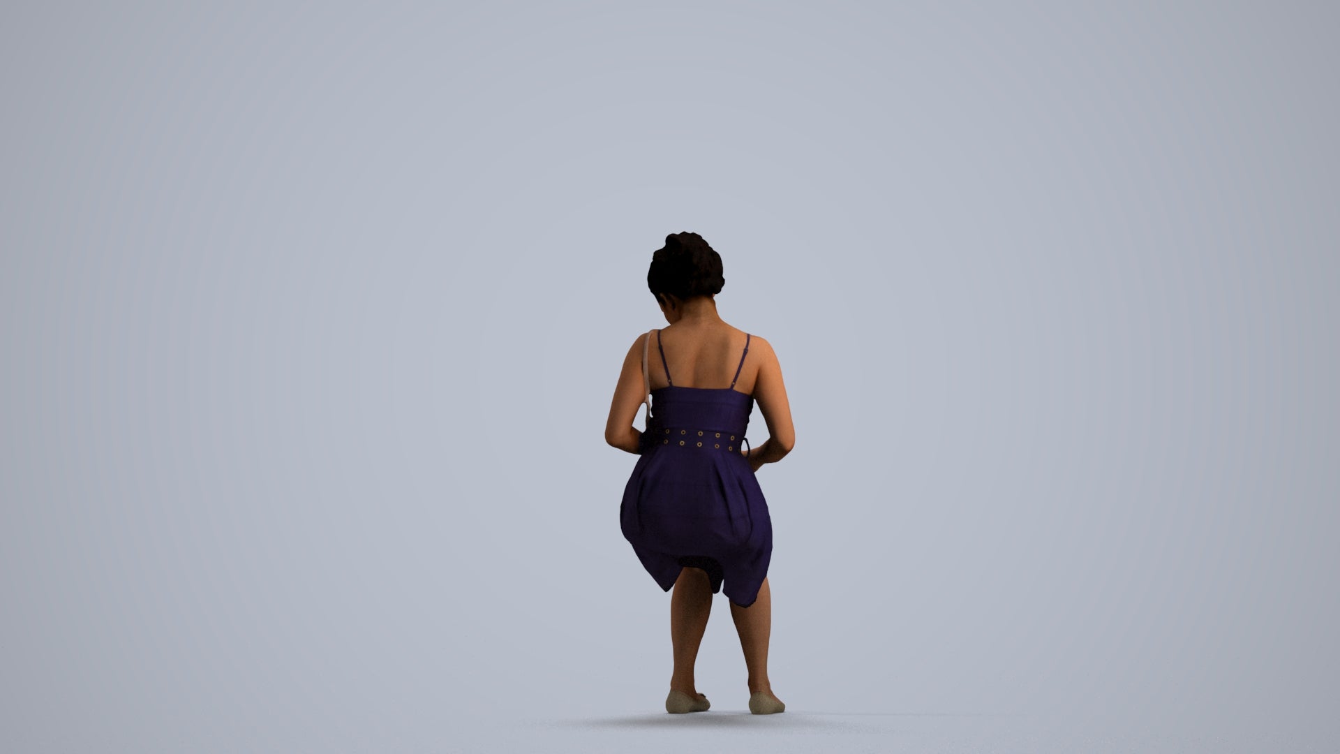 3D people model woman formal formalaffairs, scanned human for 3ds Max rendering, front view render