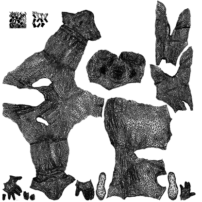 realistic 3D man casual sitting, scanned archviz people for Blender and 3ds Max, wireframe top-down view