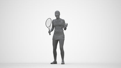 photogrammetry 3D girl sport, realistic human model archviz FBX, wireframe back view