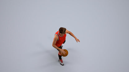 realistic 3D people woman sport, render-ready for V-Ray and Corona, FBX OBJ, back view render