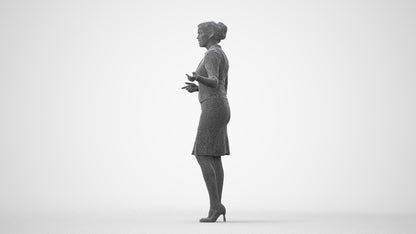 3D people model woman mix, scanned human for 3ds Max rendering, square thumbnail