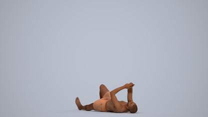 scanned 3D man pool, photogrammetry people for Enscape and V-Ray, standing pose render