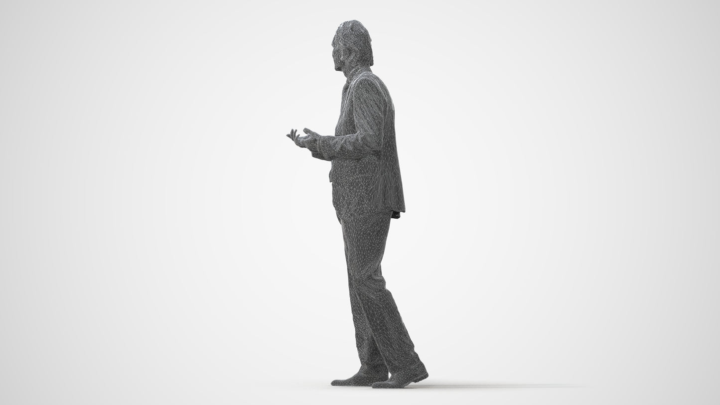 realistic 3D people man business, render-ready for V-Ray and Corona, FBX OBJ, square thumbnail