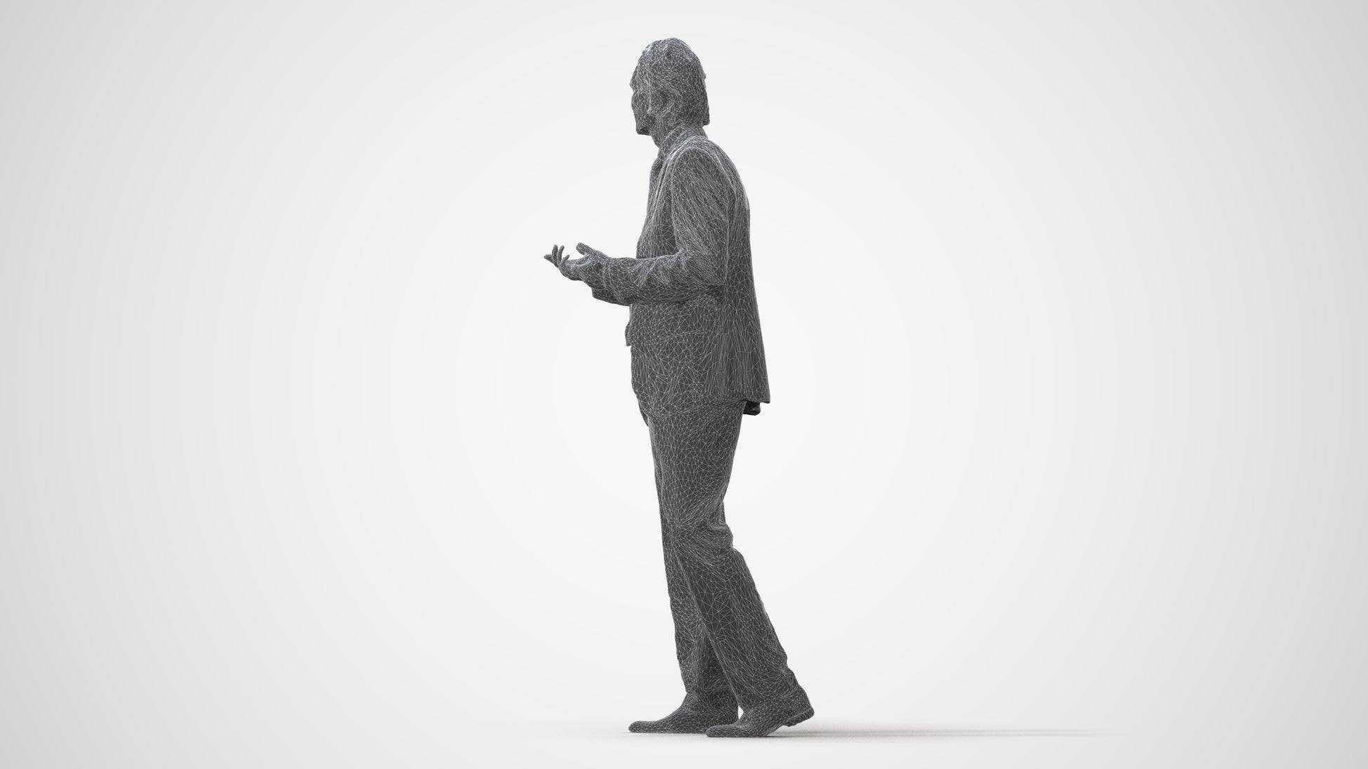 realistic 3D people man business, render-ready for V-Ray and Corona, FBX OBJ, square thumbnail