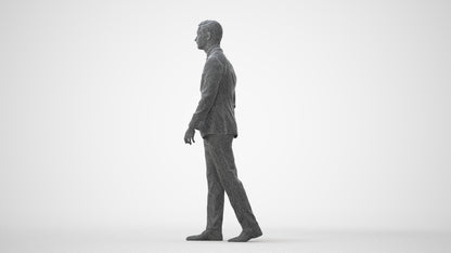 scanned 3D man business, photogrammetry people for Enscape and V-Ray, square thumbnail