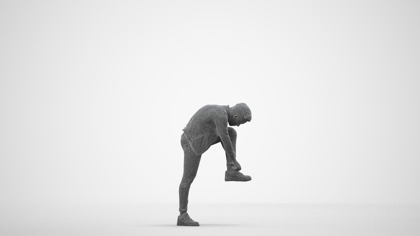 realistic 3D people boy casual kids, render-ready for V-Ray and Corona, FBX OBJ, wireframe side view