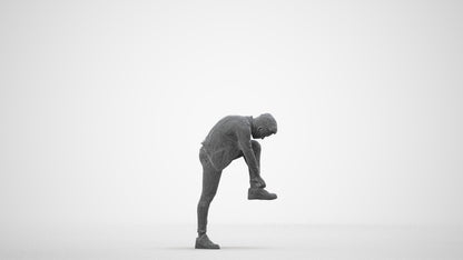 realistic 3D people boy casual kids, render-ready for V-Ray and Corona, FBX OBJ, wireframe side view
