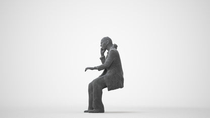 scanned 3D woman business, photogrammetry people for Enscape and V-Ray, square thumbnail
