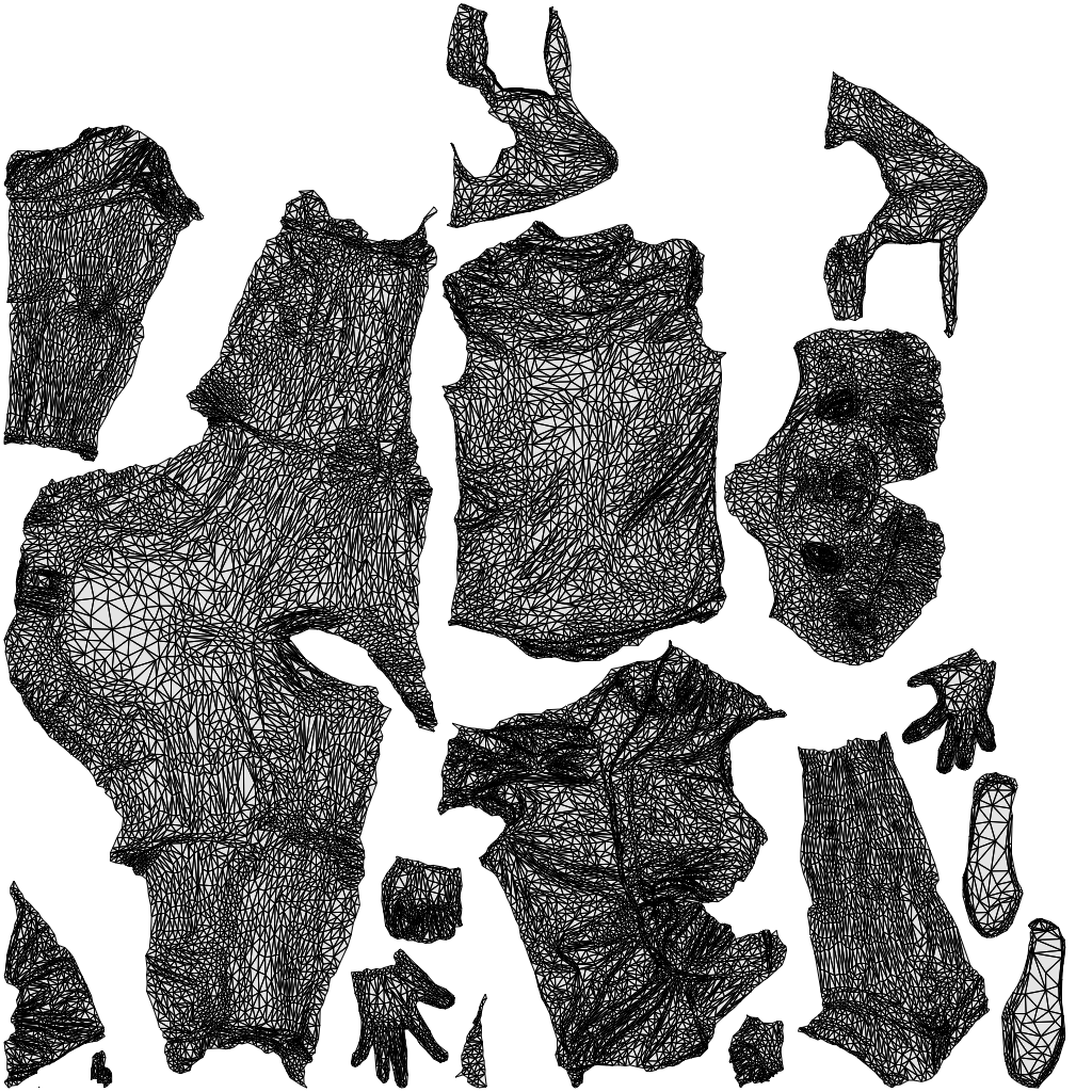 realistic 3D man casual sitting, scanned archviz people for Blender and 3ds Max, wireframe top-down view