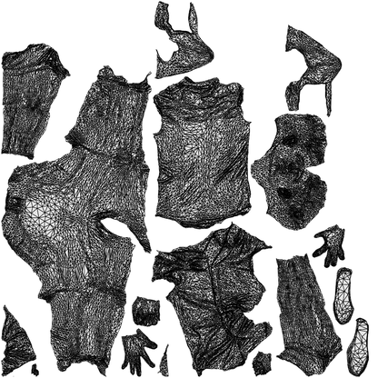 realistic 3D man casual sitting, scanned archviz people for Blender and 3ds Max, wireframe top-down view