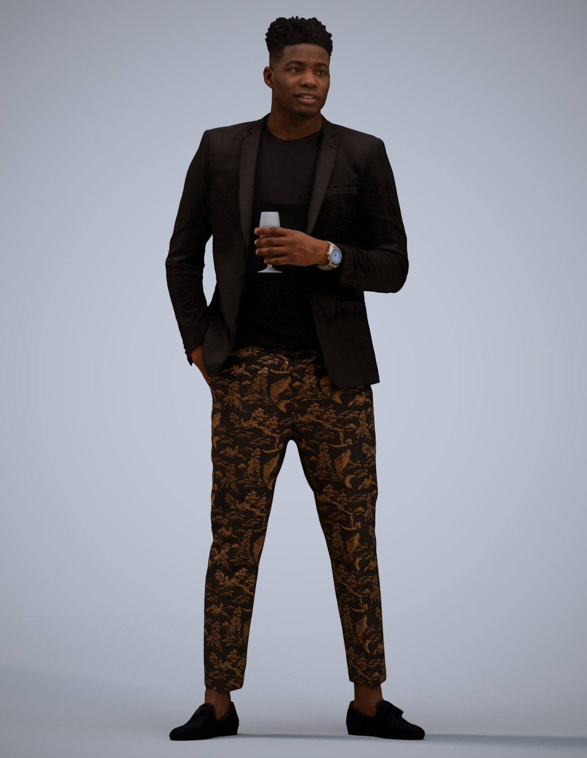 realistic 3D people man formal formalaffairs, render-ready for V-Ray and Corona, FBX OBJ