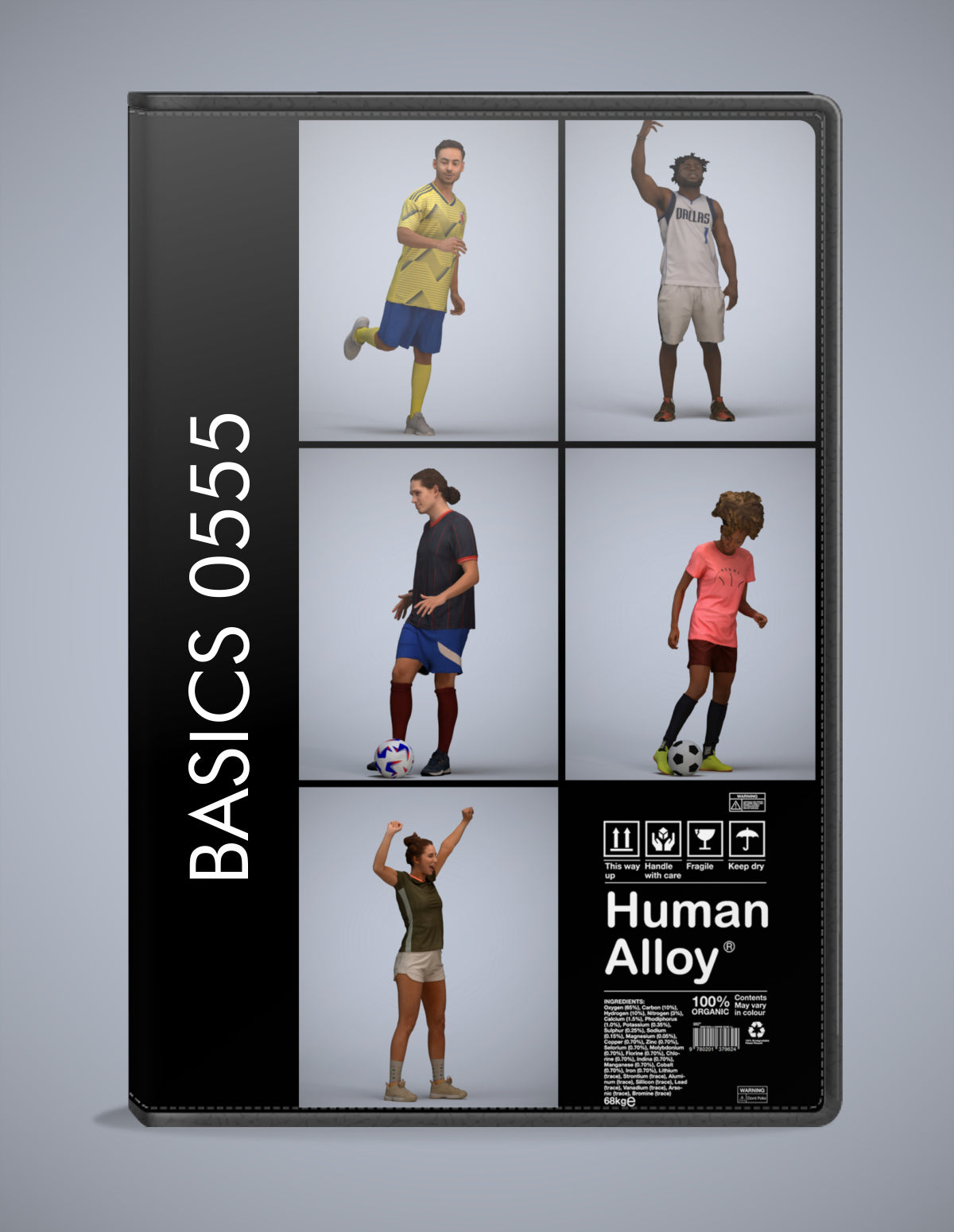 5 3D scanned people sport, photorealistic archviz pack for Enscape and SketchUp