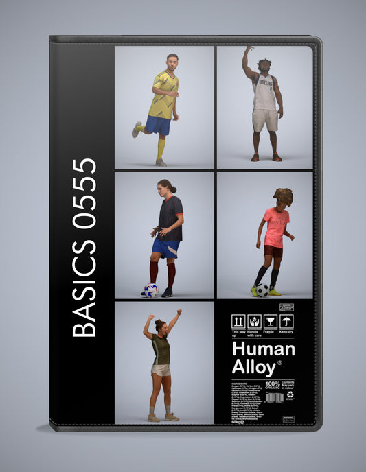 5 3D scanned people sport, photorealistic archviz pack for Enscape and SketchUp