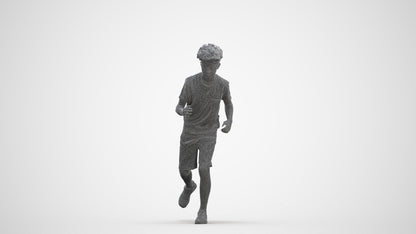 realistic 3D people boy casual kids, render-ready for V-Ray and Corona, FBX OBJ, three-quarter front view render