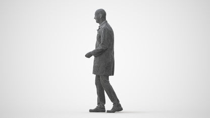 realistic 3D senior man medical, scanned archviz people for Blender and 3ds Max, square thumbnail