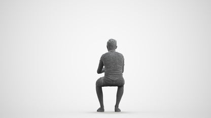 realistic 3D boy casual kids, scanned archviz people for Blender and 3ds Max, wireframe front view