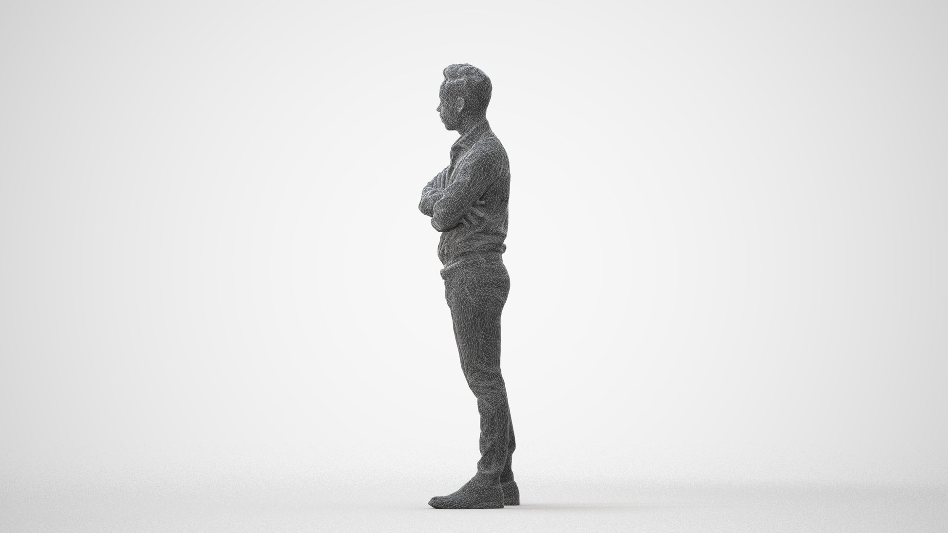 realistic 3D people man business, render-ready for V-Ray and Corona, FBX OBJ, square thumbnail