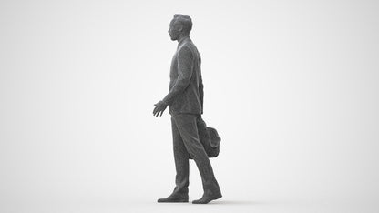scanned 3D man formal business, photogrammetry people for Enscape and V-Ray, square thumbnail