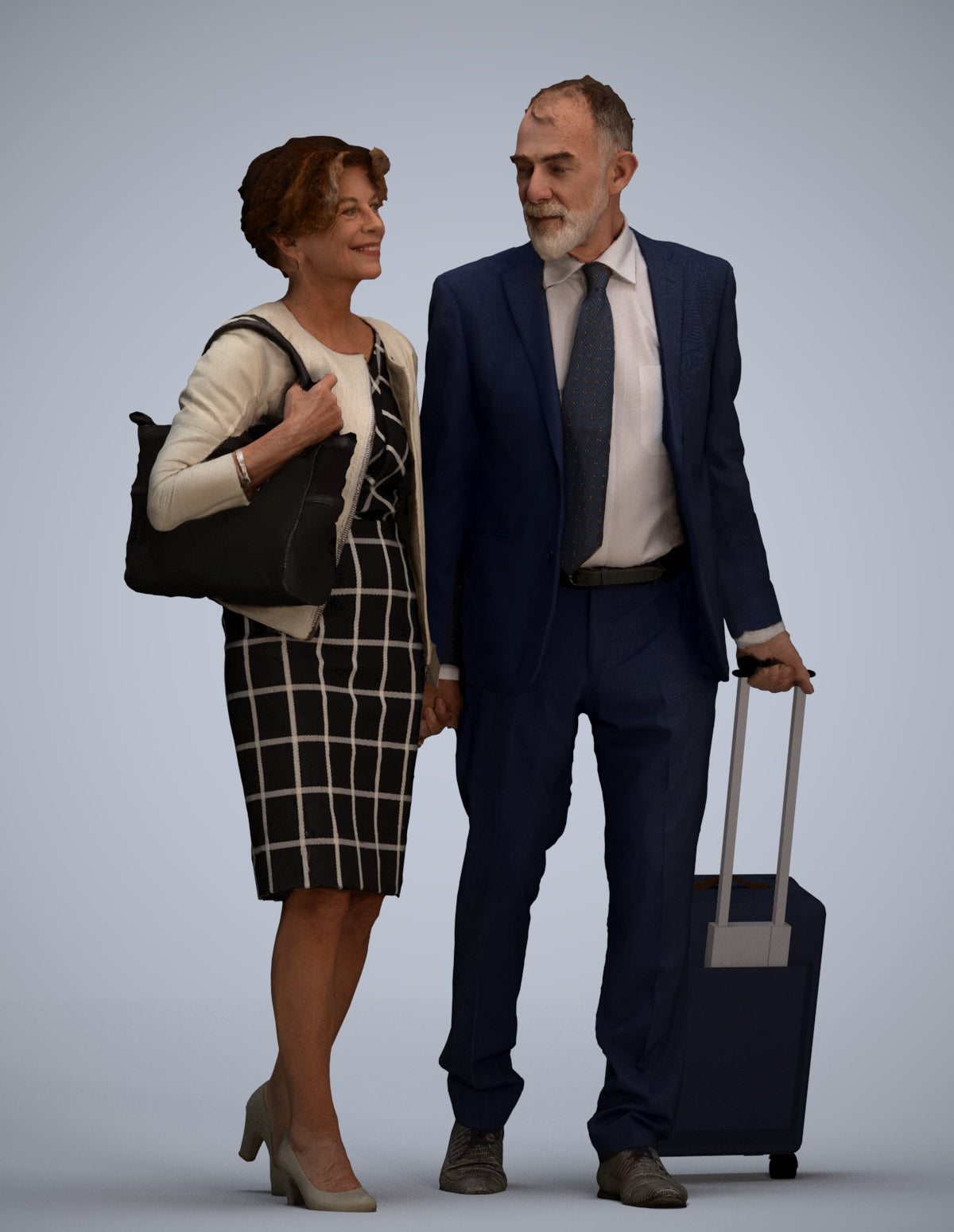 realistic 3D people man casual shopping, render-ready for V-Ray and Corona, FBX OBJ