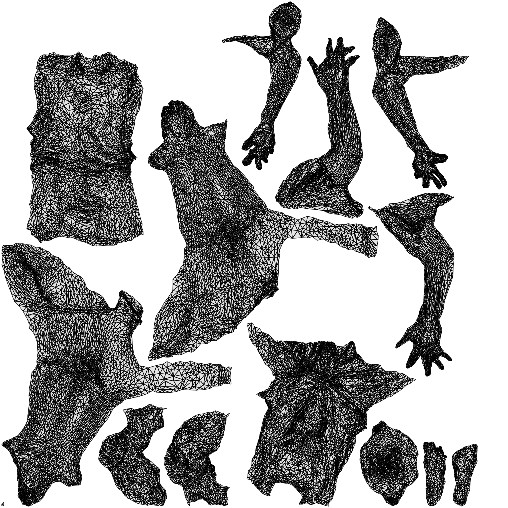 photogrammetry 3D woman bathroom, realistic human model archviz FBX, wireframe top-down view