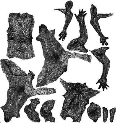 photogrammetry 3D woman bathroom, realistic human model archviz FBX, wireframe top-down view