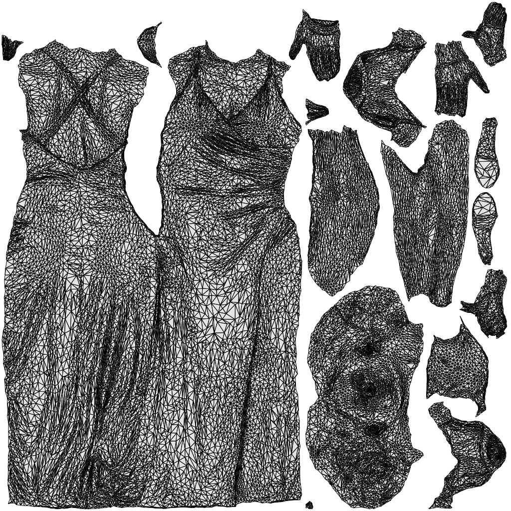 realistic 3D people woman formal formalaffairs, render-ready for V-Ray and Corona, FBX OBJ, wireframe top-down view