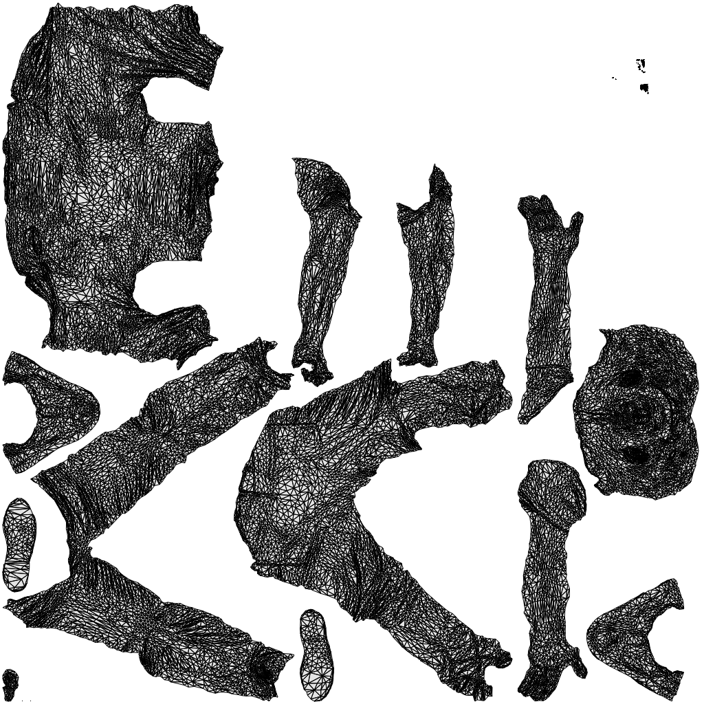 scanned 3D senior man casual cycling, photogrammetry people for Enscape and V-Ray, wireframe top-down view